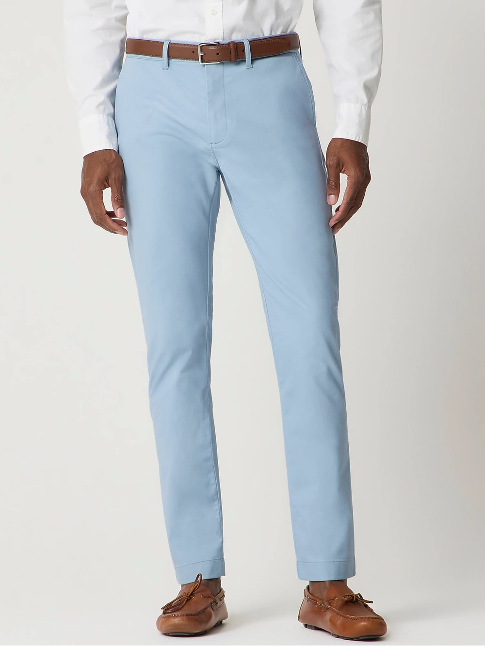 J Crew Factory men’s Slim-fit TruTemp365® chino pant light blue Sz 34 X 30 NWOT